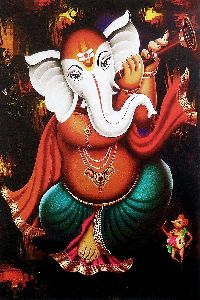 3 Feet A4 Paper Ganesha Colored Painting