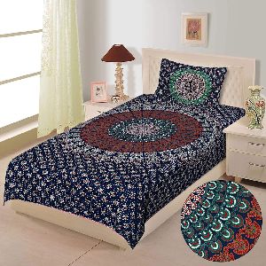 Barmeri Print Single Bed Sheets