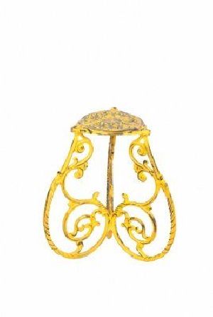Yellow Colour Iron Planter Stand