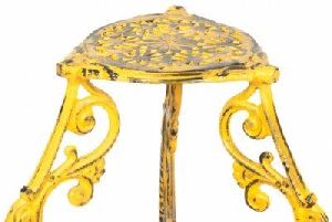 Yellow Colour Iron Planter Stand