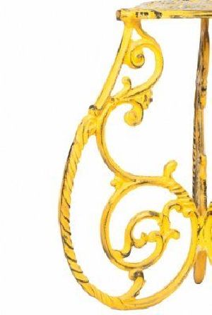 Yellow Colour Iron Planter Stand
