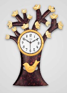 Tree Shape Wall Clock