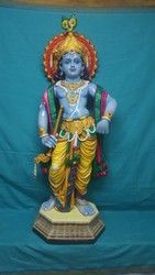 Fiberglass standing krishna statue