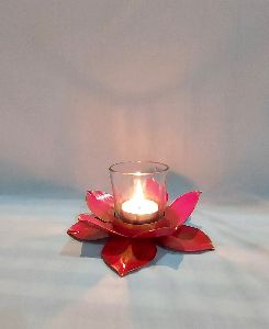 Pink Lotus Tea Light Holder