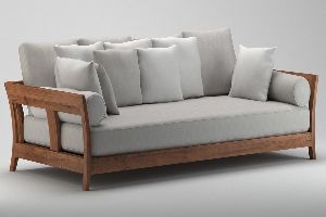 3 Seater Wooden Sofa Set