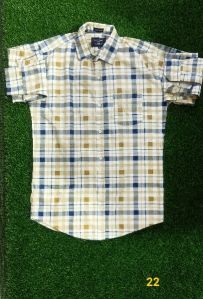 Mens Checked Cotton Shirts