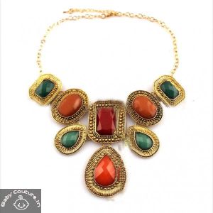 Faux Gemstone Necklace