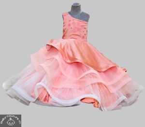 Girls Amber Satin Gown