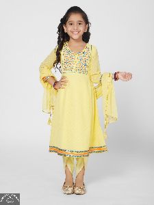 Girls Anarkali Tulip Pants Set