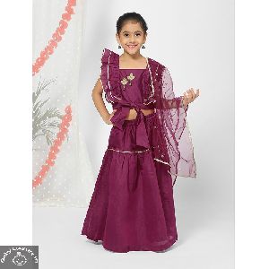 Girls Embroidered Lehenga Choli