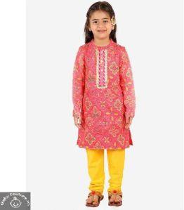 Girls Kurta Churidar Set