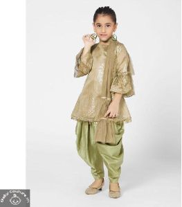 Gold Girls Patiyala Kurta Set