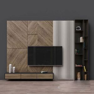 Wooden TV Wall Unit