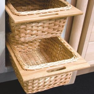 Wooden Wicker Basket