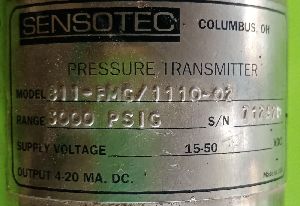 Sensotec pressure transmitter 811-FMG/1110-02