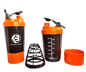 Kaabey Gym Shaker Bottle 500ml with Compartment