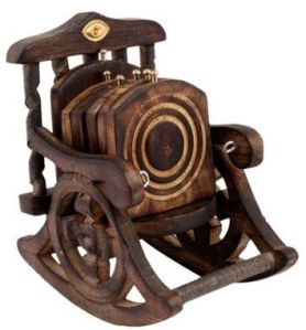 Wooden Rocking Chair Coaster