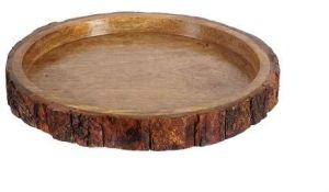 Wooden Round Serving Tray