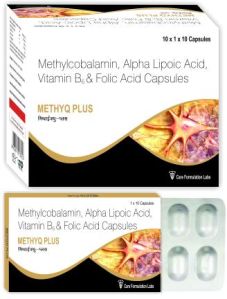 Methylcobalamin Alpha Lipoic acid Vitamin B6 and Folic Acid Capsules