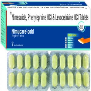 Nimesulide Phenylephrine HCl and Levocetirizine HCl Tablets