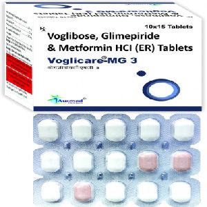 Voglibose Glimepiride and Metformin HCl Tablets