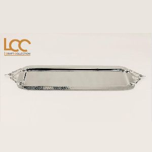 Stainless Steel Long Tray with Deer Handles