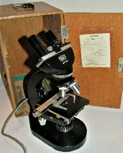 1970s BINOCULAR LAB MICROSCOPE