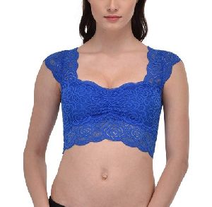 Ladies Floral Lace Crop Blouse