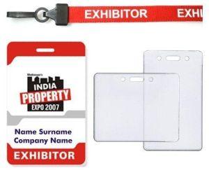 Plastic Exhibitor Card