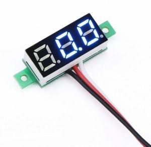 Three Wire DC Voltmeter Blue