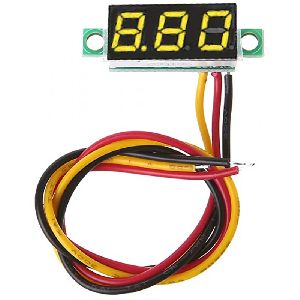 Three Wire DC Voltmeter Yellow