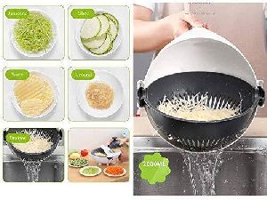 10 in 1 Multifunctional Vegetable Fruits Cutter/Slicer Shredder with Rotating Drain Basket