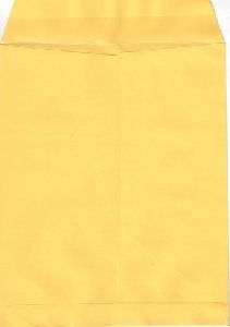 Yellow Laminated Envelope