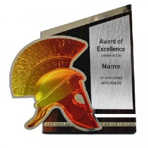 Spartan Themed Achievement Award Plaque
