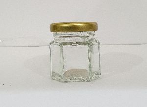 Lug Cap Hexa Glass Jar