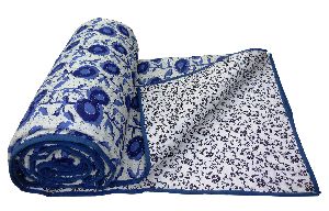 microfiber lightweight blue reversible indigo print ac comforter