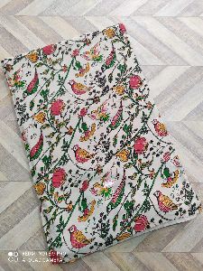Kalamkari Silk by Silk Fabric