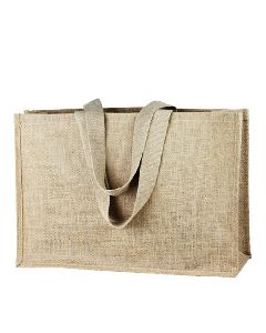 LARGE JUTE NATURAL SHOPPING BAG