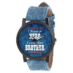 Denim Analog Watch