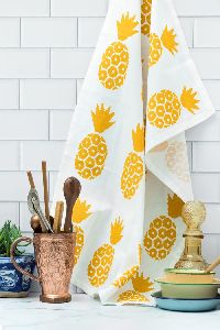 Pineapple Print Kitchen Towel