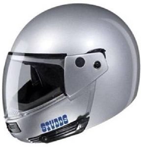 Studds Ninja Pastel Plain Silver Grey Helmet