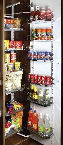 6 Layer Wood & Wire Pantry Unit