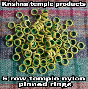 Somet looms temple 5 row nylon pinned temple rings