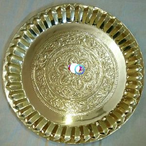 Brass Decorative Round Thali