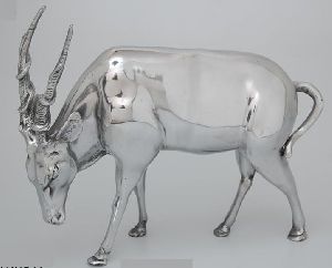 Aluminum Swamp Deer Statue