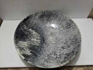 Enamel Finish Wooden Plate