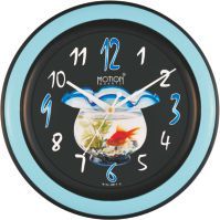 M.No. 2287 Black Flower Wall Clock