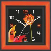 M.No. 2387 Black Flower Wall Clock