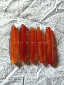Red sylinder Faceted stones beads