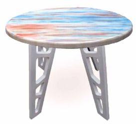 Brush Stroke End Tables